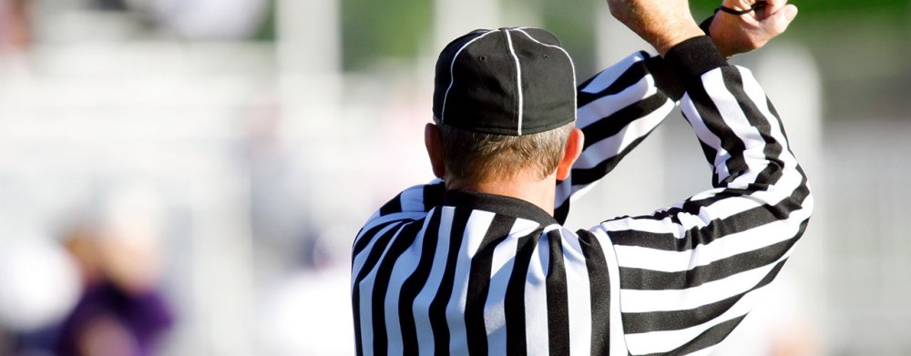 referee officiating sports